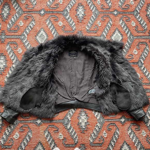 All Saints Caradon Shearling Jacket US 0 - Picture 7 of 9